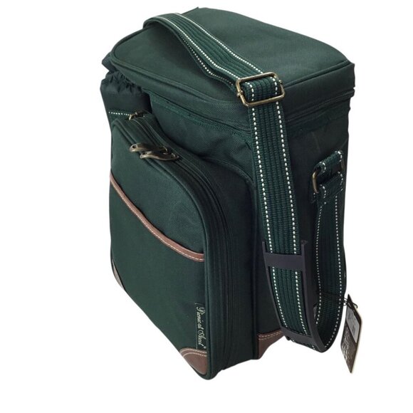 Picnic at Ascot NWT Wine Cheese Cooler Insulated Green Bag Tote Charcuterie - Picture 3 of 9